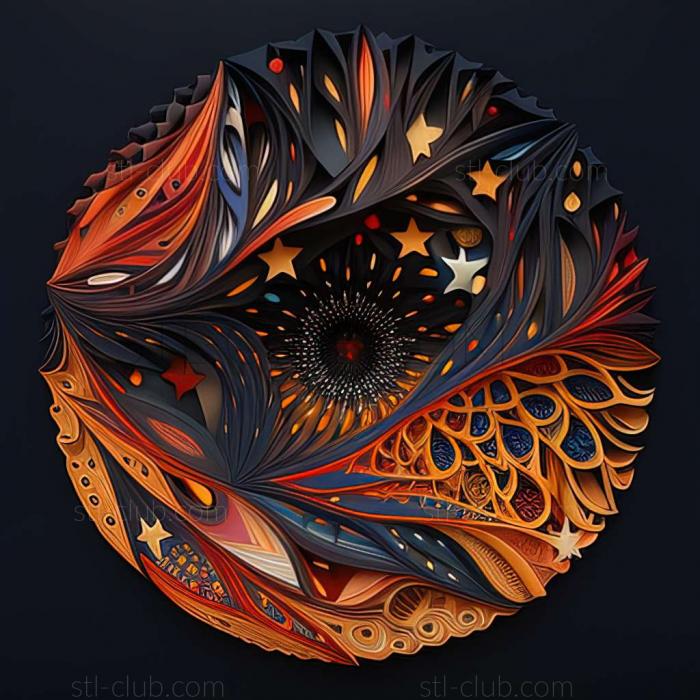 3D model Fred Tomaselli American artist (STL)